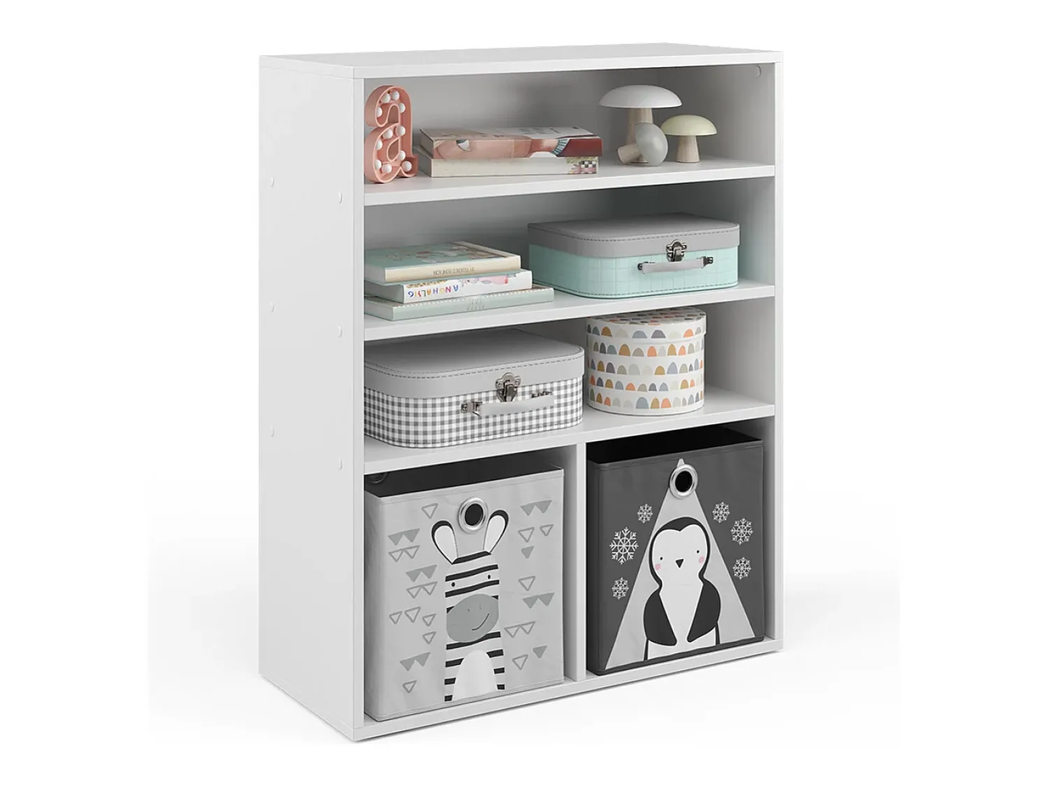 Clearance Vicco Prateleira para crianças 72x30.6x90.2 luigi Branco