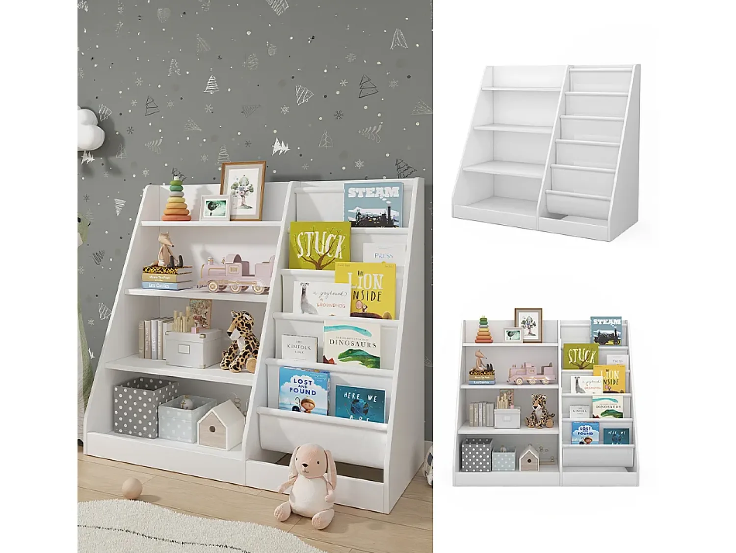 Prateleira*Vicco Prateleira para crianças 90x40x80.5 conny Branco