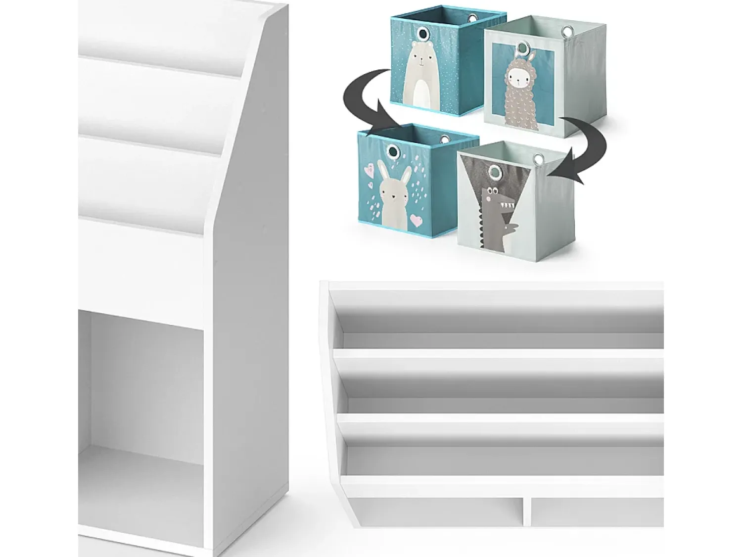 Vicco Prateleira para crianças 72x30.7x79 luigi^ Prateleira