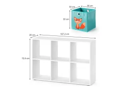 Hot Vicco Prateleira para crianças 72x29x107.8 Branco