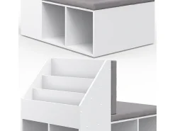 Prateleira|Vicco Prateleira para crianças 97.1x66.8x78.4 onix Branco
