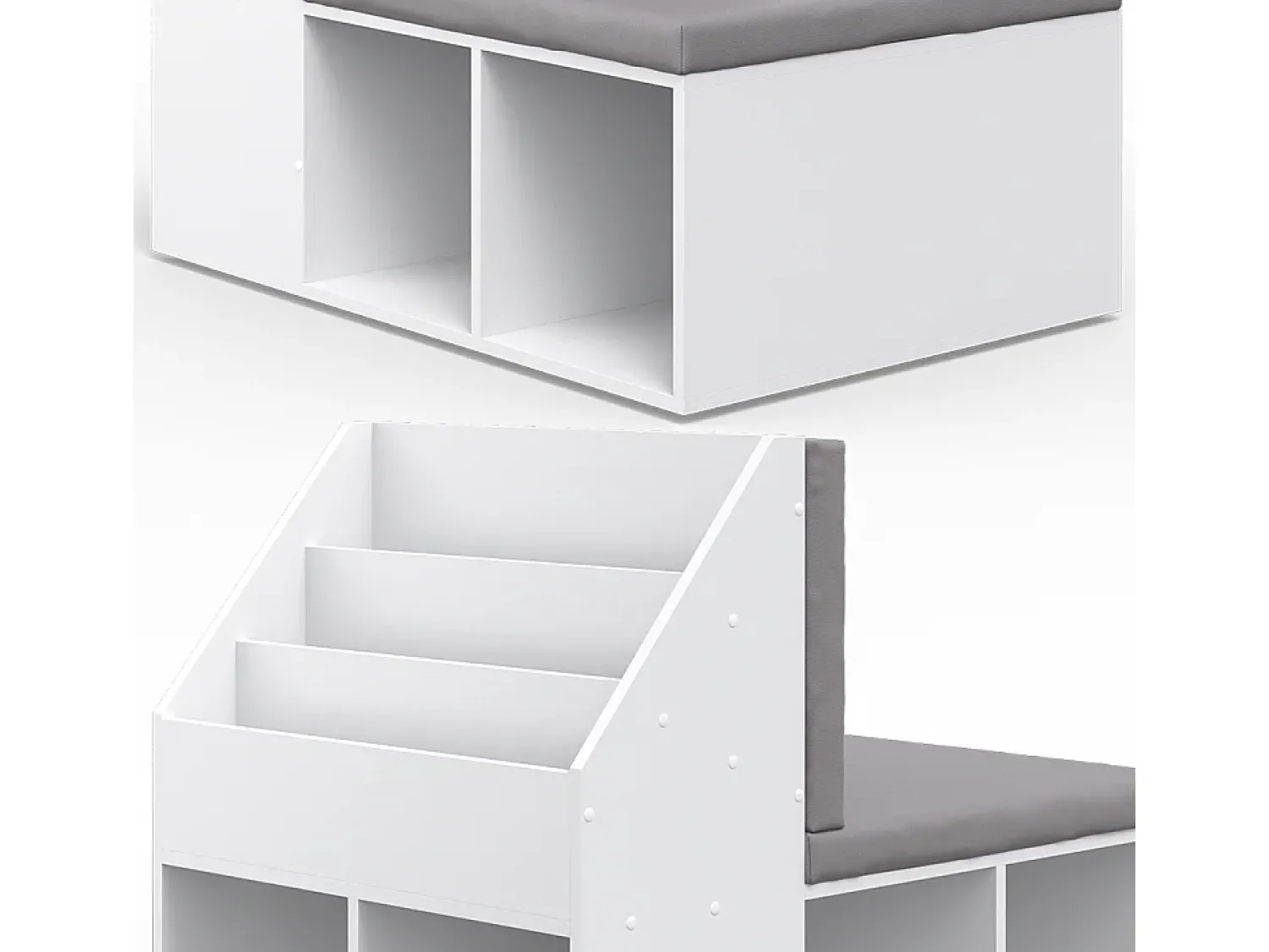Prateleira|Vicco Prateleira para crianças 97.1x66.8x78.4 onix Branco