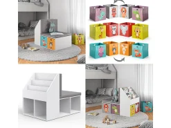 Vicco Prateleira para crianças 97.1x66.8x78.4 onix^ Prateleira