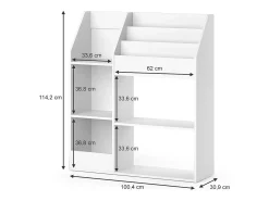 Vicco Prateleira para crianças 100.4x30.9x114.2 luigi^ Prateleira