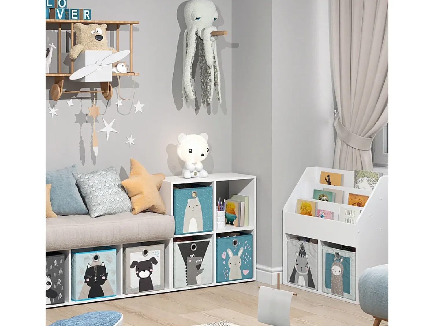 Prateleira|Vicco Prateleira para crianças 72.6x29x72 tetra Branco