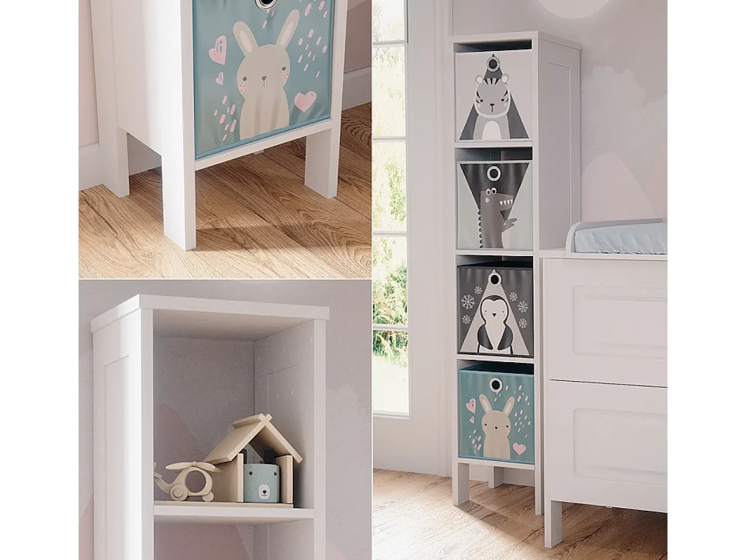 Prateleira|Vicco Prateleira para crianças 35.2x30.6x159.5 ajaton Branco
