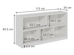 Sale Vicco Prateleira para crianças 112x30x60.5 conny Branco