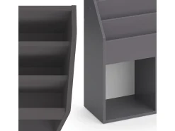 Prateleira|Vicco Prateleira para crianças cinza 72x30.7x79 luigi Cinzento