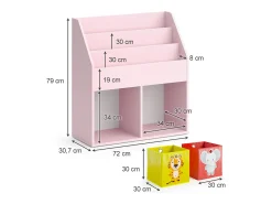 Prateleira*Vicco Prateleira para crianças 72x30.7x79 luigi Rosa
