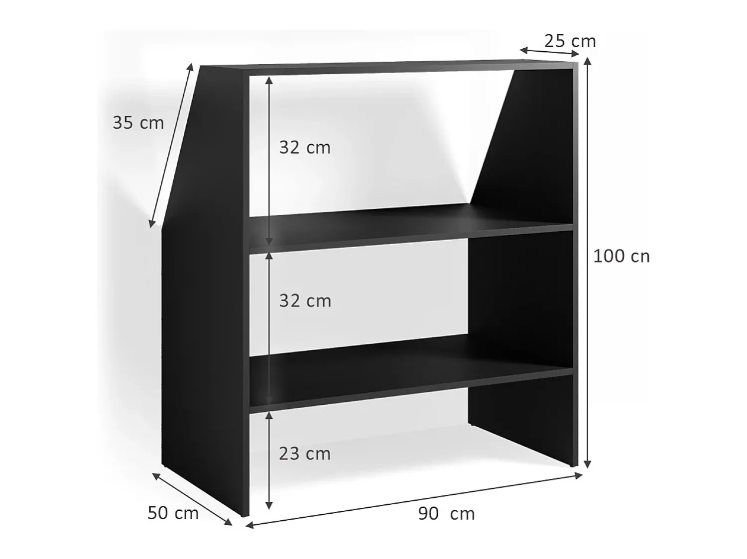 Sale Vicco Prateleira para tectos inclinados antracite 90x50x100 Cinza antracite