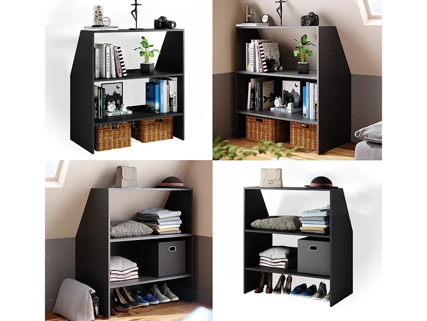 Sale Vicco Prateleira para tectos inclinados antracite 90x50x100 Cinza antracite