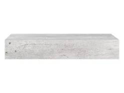 Prateleira|vidaxl Prateleira parede c/ gaveta MDF 60x23,5x10 cm -cimento Cinzento