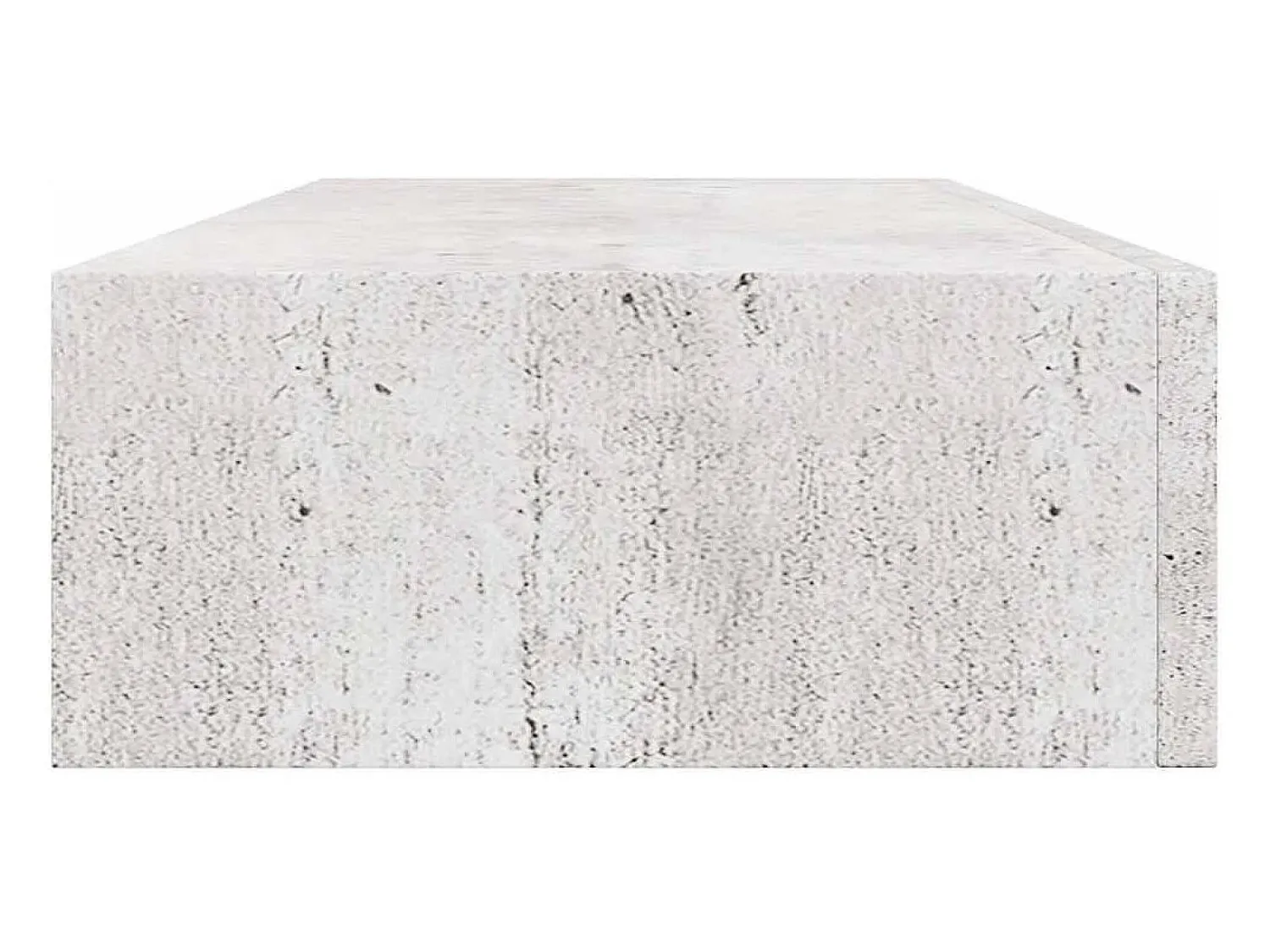 Prateleira|vidaxl Prateleira parede c/ gaveta MDF 60x23,5x10 cm -cimento Cinzento