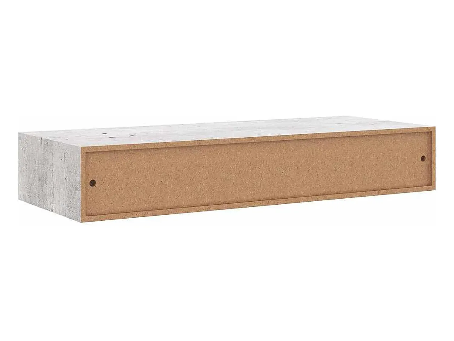 Prateleira|vidaxl Prateleira parede c/ gaveta MDF 60x23,5x10 cm -cimento Cinzento