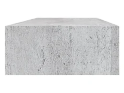 Prateleira|vidaxl Prateleira parede c/ gaveta MDF 60x23,5x10 cm -cimento Cinzento