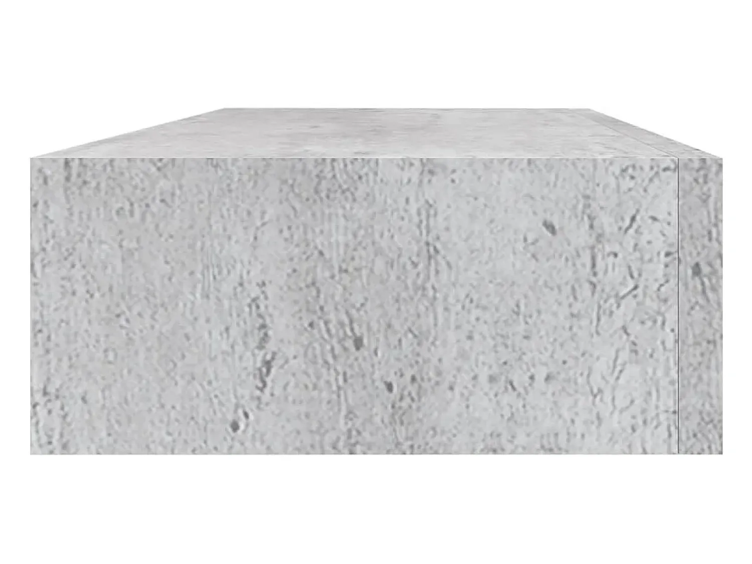 Prateleira|vidaxl Prateleira parede c/ gaveta MDF 60x23,5x10 cm -cimento Cinzento