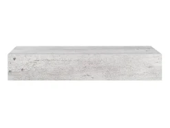 Prateleira| Prateleira parede c/ gaveta MDF 60x23,5x10 cm -cimento PT484090 Cinzento