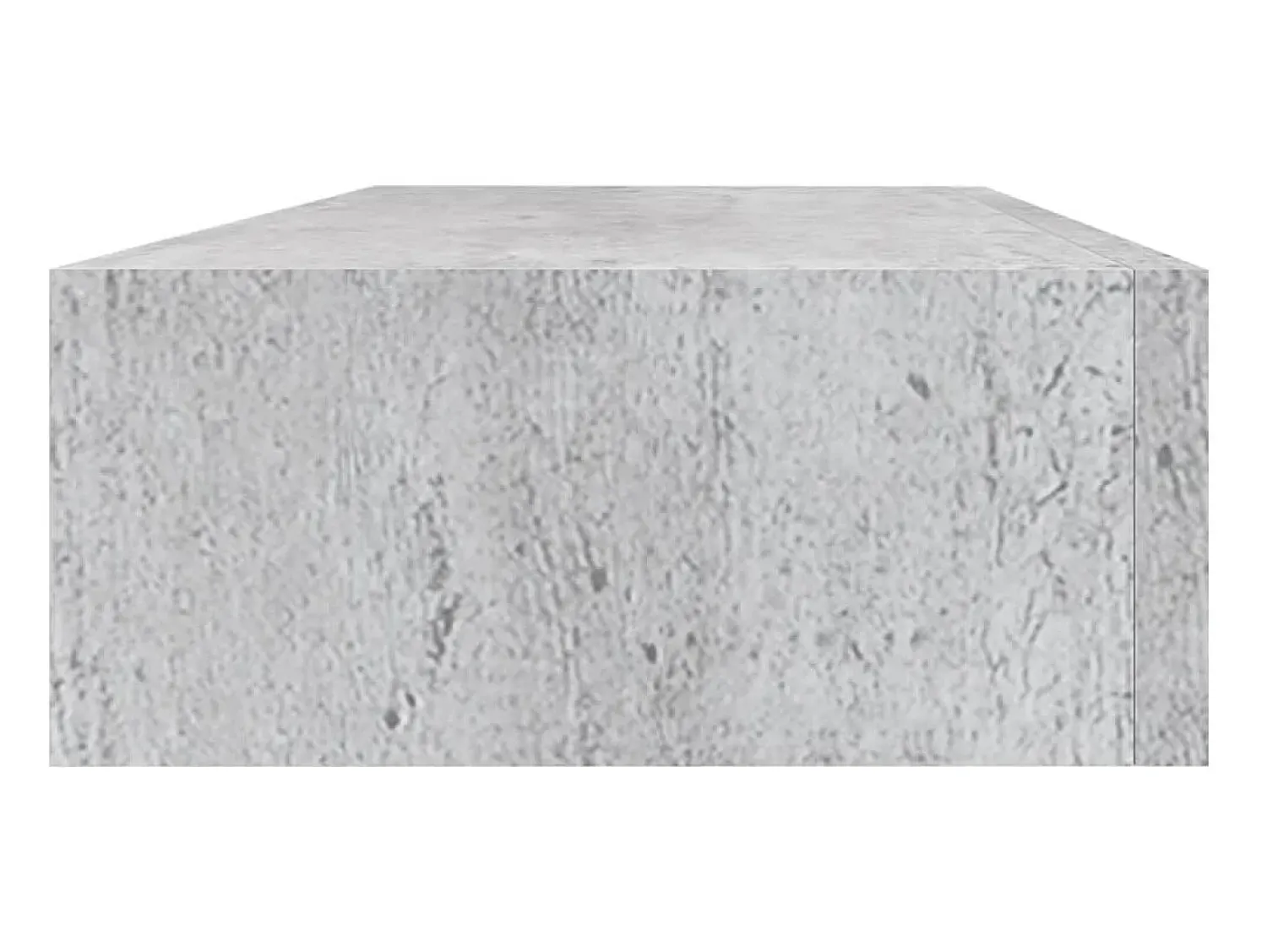 Prateleira| Prateleira parede c/ gaveta MDF 60x23,5x10 cm -cimento PT484090 Cinzento