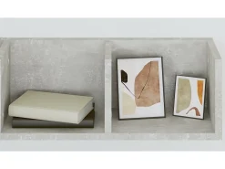 vidaxl Prateleira parede CD 100x18x18cm contraplacado cinzento cimento^ Móvel De Arrumação