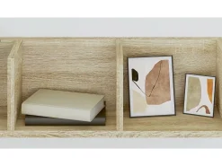 Best vidaxl Prateleira parede CD 100x18x18cm deriv. madeira carvalho sonoma Bege