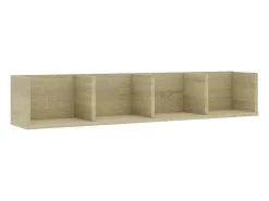 Best vidaxl Prateleira parede CD 100x18x18cm deriv. madeira carvalho sonoma Bege