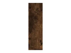 Discount vidaxl Prateleira parede 2pcs derivados de madeira carvalho fumado Castanho