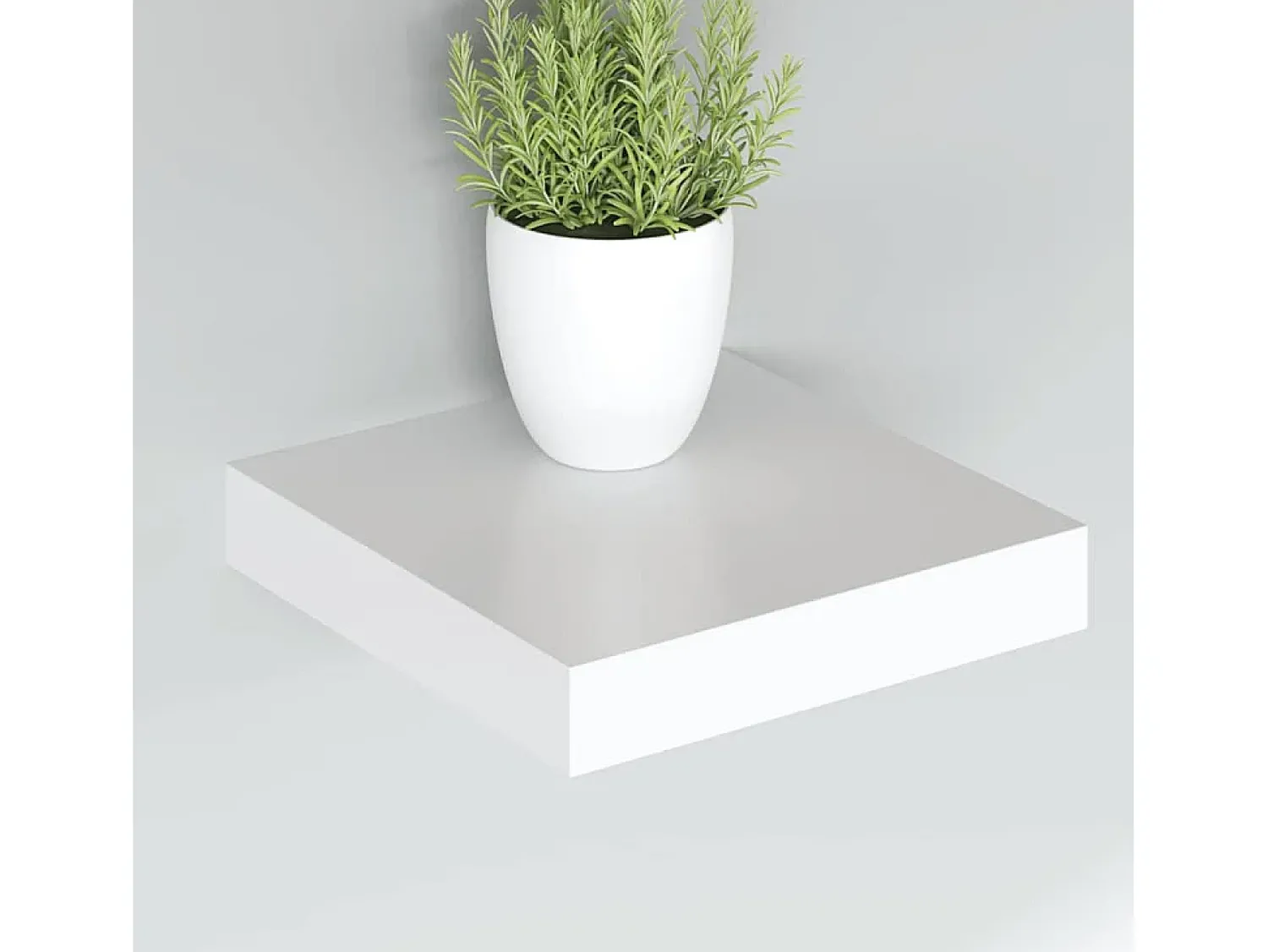 Best vidaxl Prateleira parede suspensa 23x23,5x3,8 cm MDF Branco
