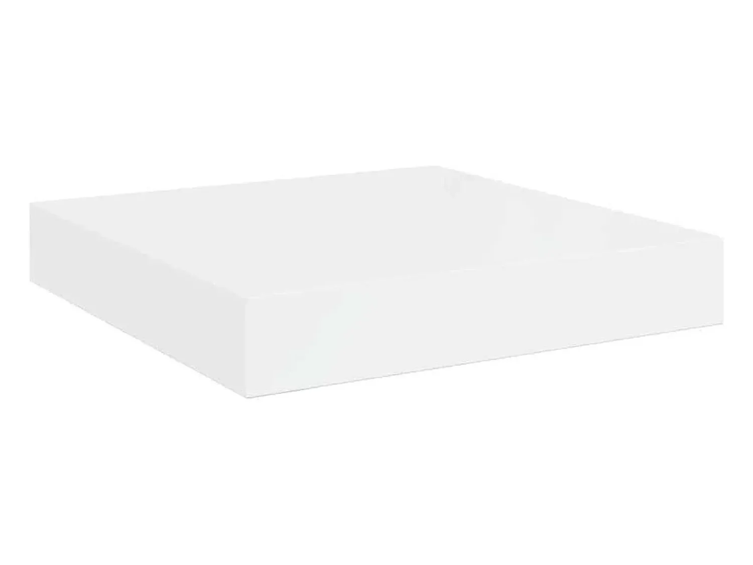 Prateleira*vidaxl Prateleira parede suspensa 23x23,5x3,8 cm MDF brilhante Branco