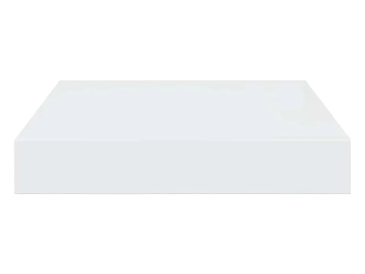 Prateleira*vidaxl Prateleira parede suspensa 23x23,5x3,8 cm MDF brilhante Branco