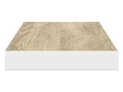 Prateleira|vidaxl Prateleira parede suspensa 80x23,5x3,8 cm MDF carvalho e branco Castanho