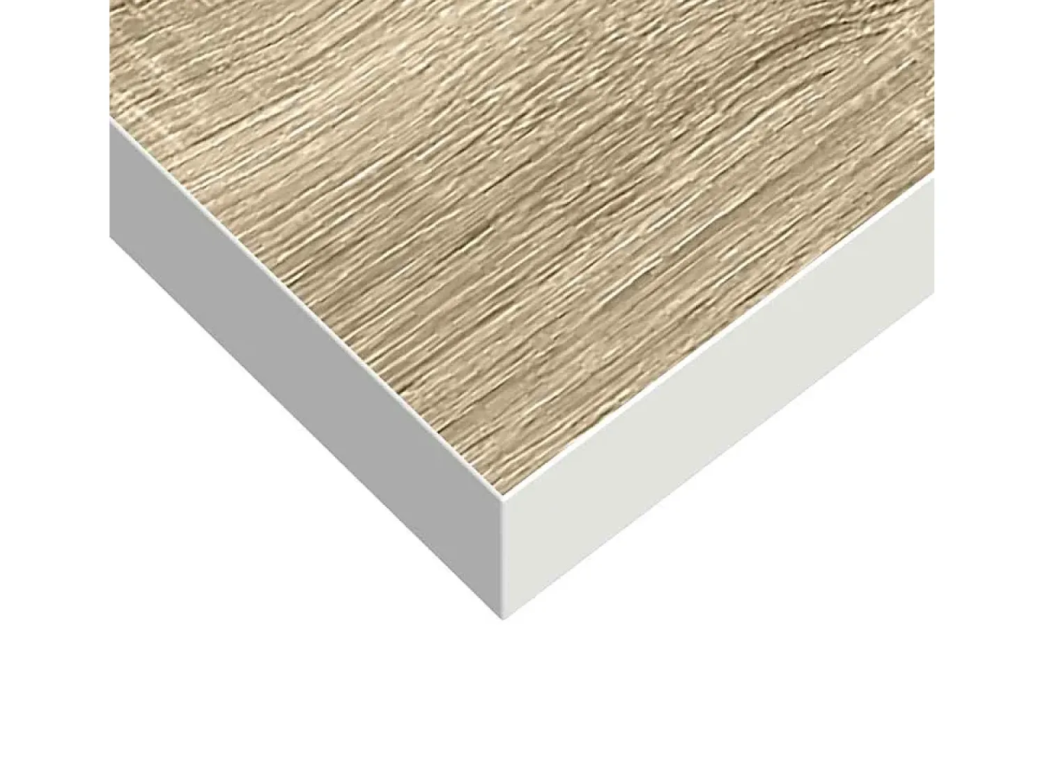 Prateleira|vidaxl Prateleira parede suspensa 80x23,5x3,8 cm MDF carvalho e branco Castanho