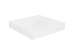 Prateleira* Prateleira parede suspensa 23x23,5x3,8 cm MDF brilhante PT133130 Branco
