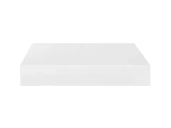 Prateleira* Prateleira parede suspensa 23x23,5x3,8 cm MDF brilhante PT133130 Branco
