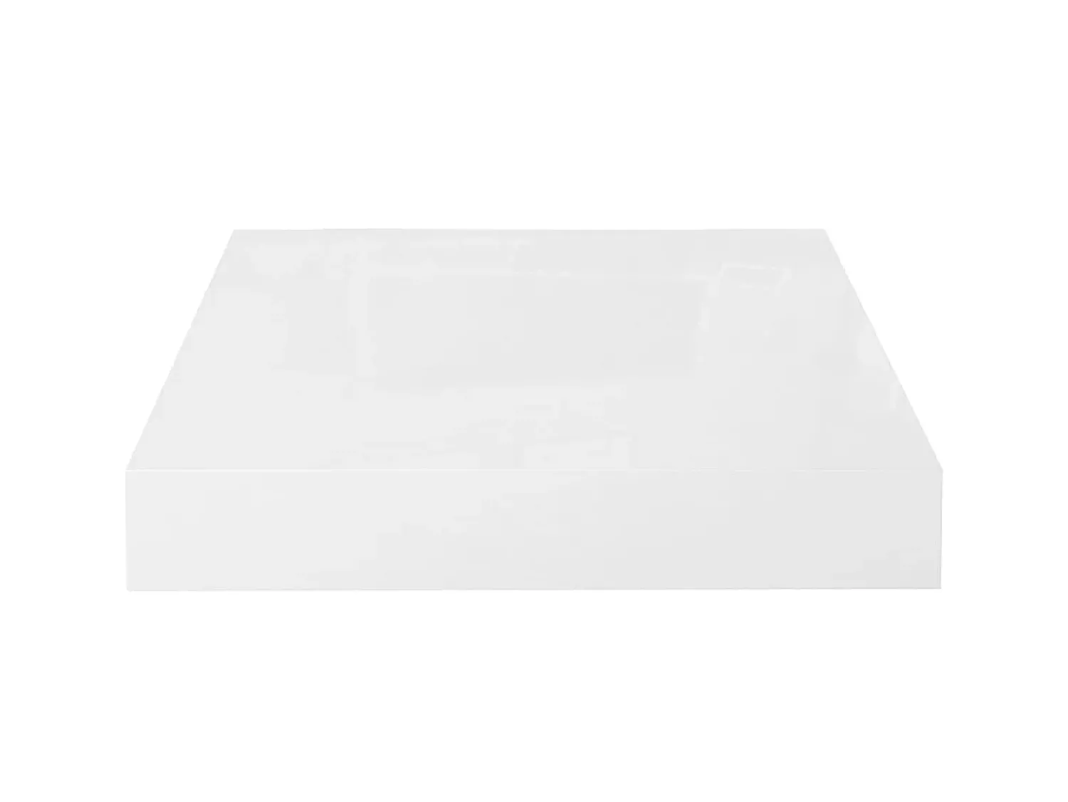 Prateleira* Prateleira parede suspensa 23x23,5x3,8 cm MDF brilhante PT133130 Branco