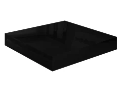 Prateleira| Prateleira parede suspensa 23x23,5x3,8 cm MDF brilhante PT179636 Preto