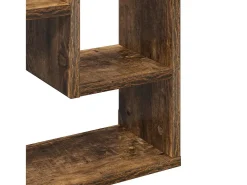 vidaxl Prateleira parede 36x16x90 cm derivados madeira carvalho fumado^ Prateleira