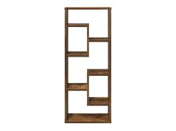vidaxl Prateleira parede 36x16x90 cm derivados madeira carvalho fumado^ Prateleira