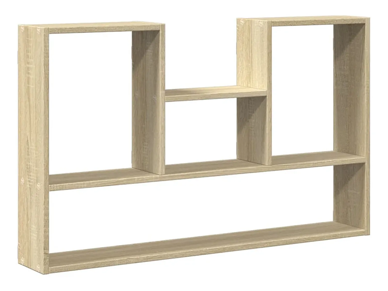 vidaxl Prateleira parede 96x12x64 cm derivados madeira carvalho sonoma^ Prateleira