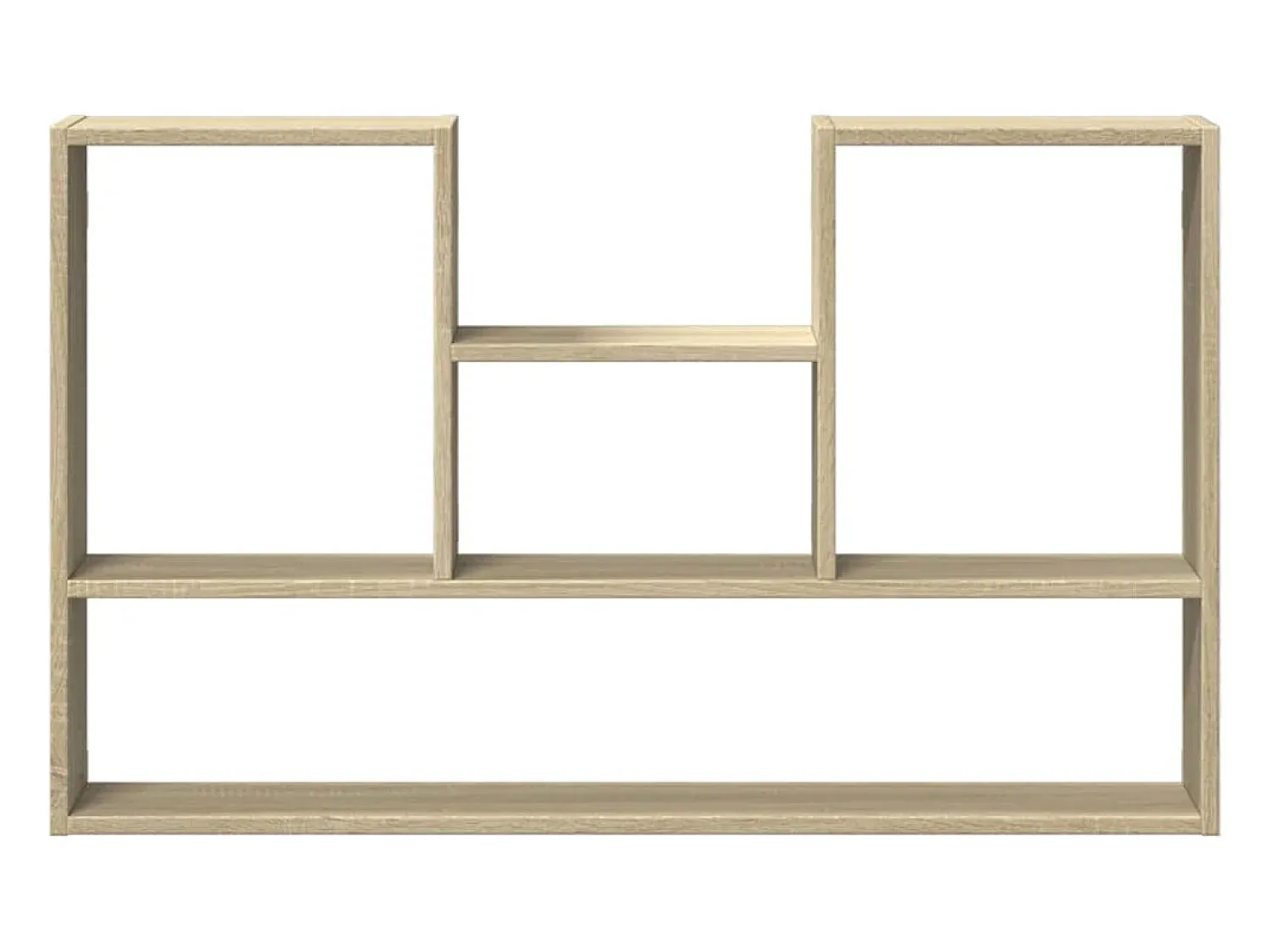 vidaxl Prateleira parede 96x12x64 cm derivados madeira carvalho sonoma^ Prateleira