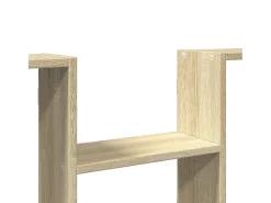 vidaxl Prateleira parede 96x12x64 cm derivados madeira carvalho sonoma^ Prateleira