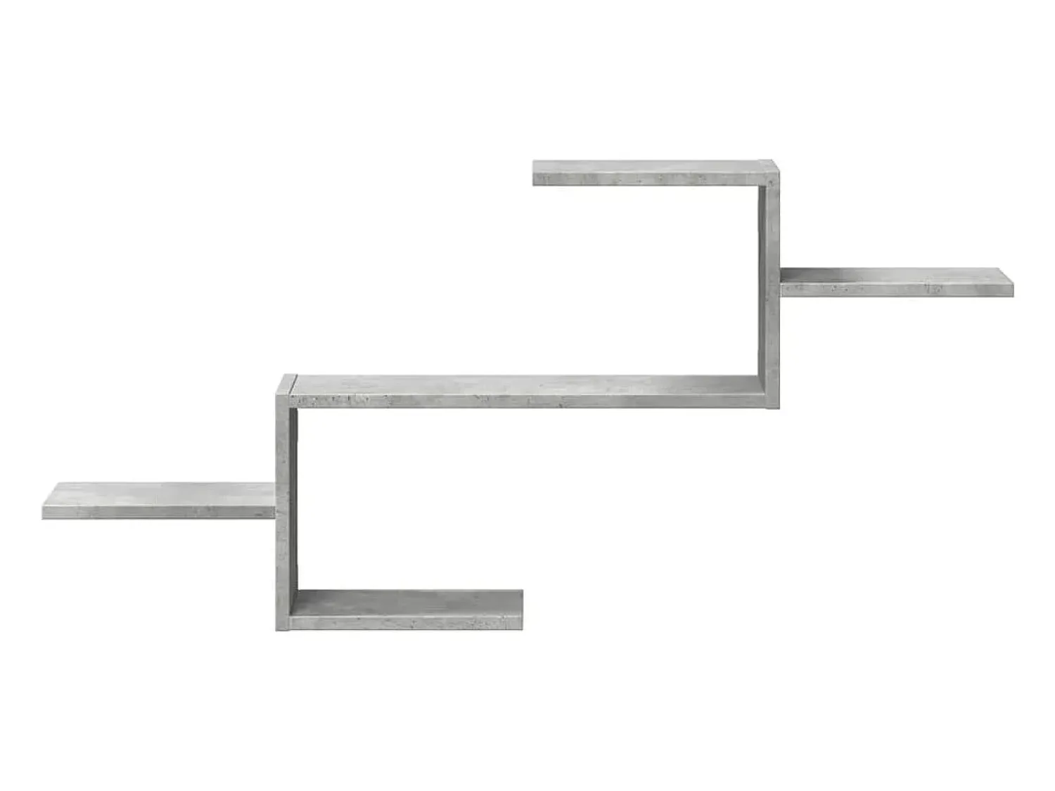 Prateleira|vidaxl Prateleira parede 104x15x49 cm derivados madeira cinza cimento Cinzento