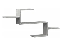 Prateleira|vidaxl Prateleira parede 104x15x49 cm derivados madeira cinza cimento Cinzento