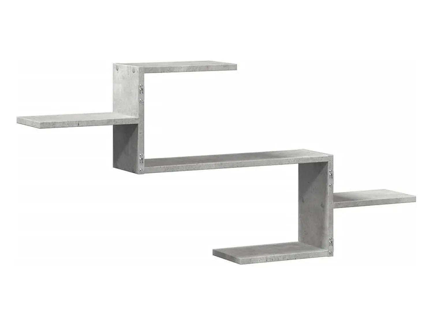 Prateleira|vidaxl Prateleira parede 104x15x49 cm derivados madeira cinza cimento Cinzento