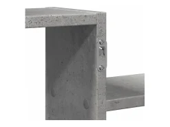 Prateleira|vidaxl Prateleira parede 104x15x49 cm derivados madeira cinza cimento Cinzento