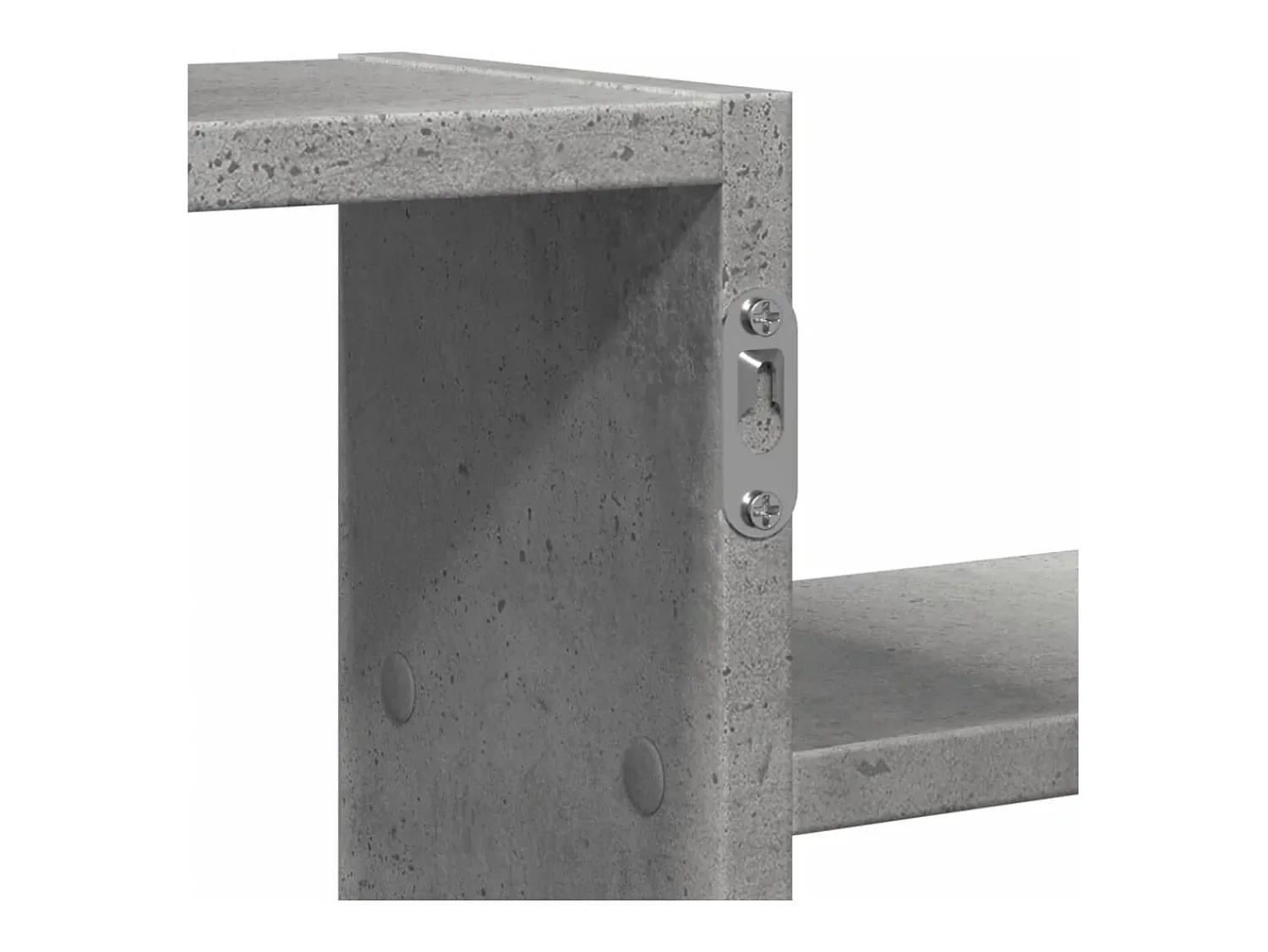 Prateleira|vidaxl Prateleira parede 104x15x49 cm derivados madeira cinza cimento Cinzento