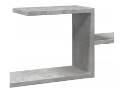 Prateleira|vidaxl Prateleira parede 104x15x49 cm derivados madeira cinza cimento Cinzento