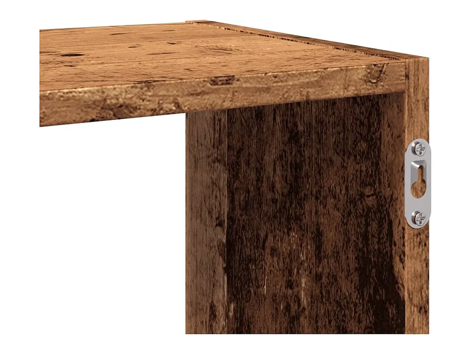 Online vidaxl Prateleira parede 100x25x50 cm derivados madeira madeira velha Castanho