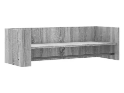 vidaxl Prateleira parede 100x35x30,5 cm deriv. de madeira cinza sonoma^ Prateleira