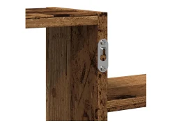 Prateleira*vidaxl Prateleira parede 104x15x49 cm derivados madeira madeira velha Castanho