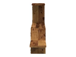Prateleira*vidaxl Prateleira parede 104x15x49 cm derivados madeira madeira velha Castanho